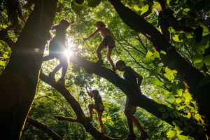 Grimparbre pour les enfants