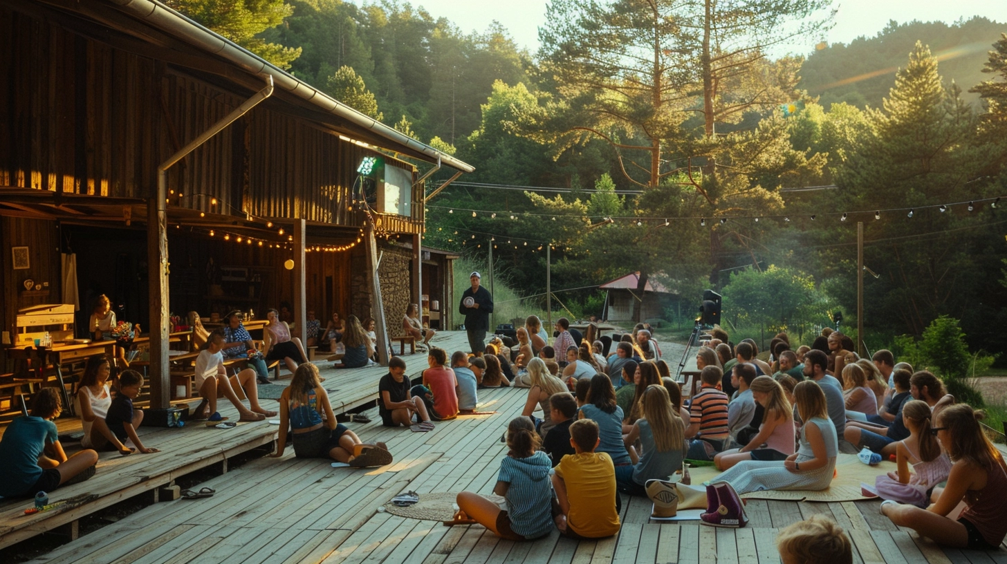 conférence héros make fire avec des enfants