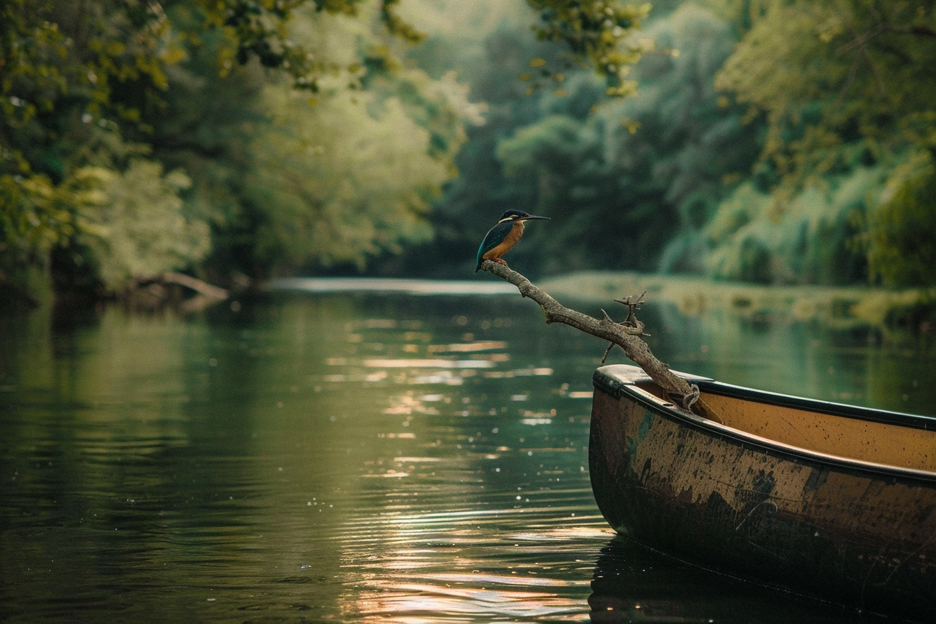 martin pêcheur sur l'Isle